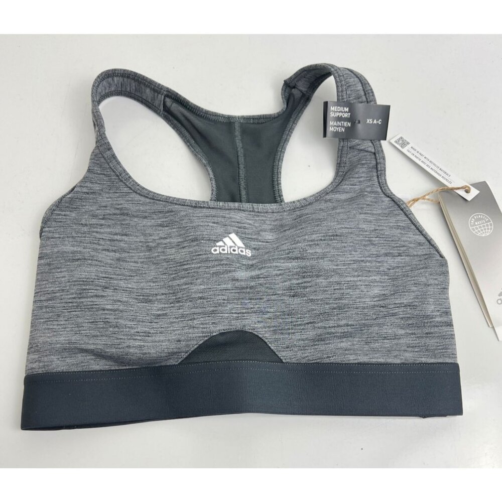 Adidas Powerreact Training Medium-Support Padded Sports Bra XS A-C‎